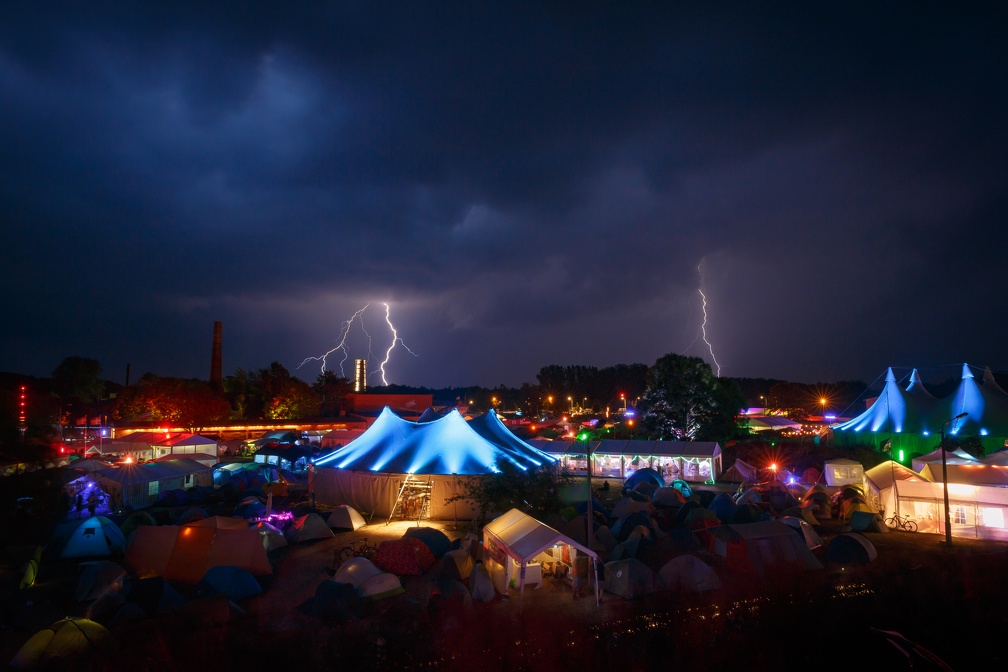 Chaos Communication Camp 2015 with Thunderstorm